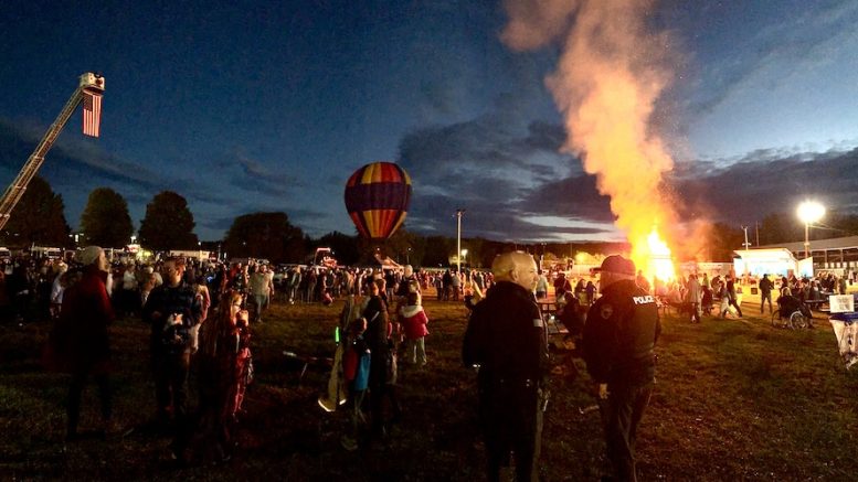 Village Appreciation Night lights up the sky; Good crowd gathers for a night out at the fairgrounds