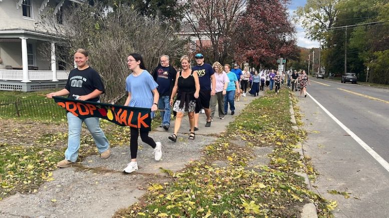 Church members walk in the fight against hunger