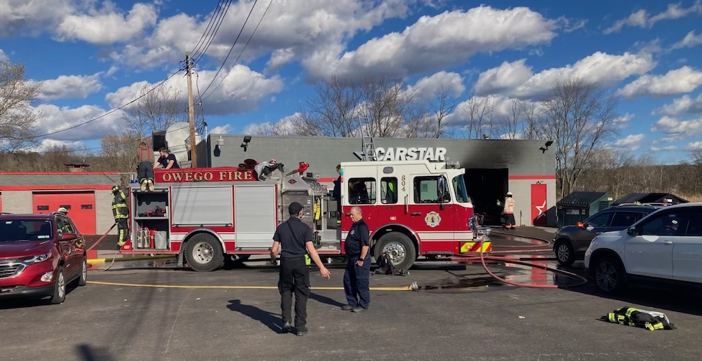 Crews respond to CARSTAR fire