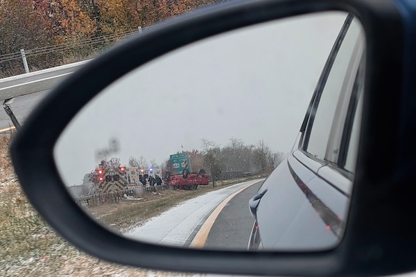 Police advise safe driving as first snowstorm of season causes crashes along I-86