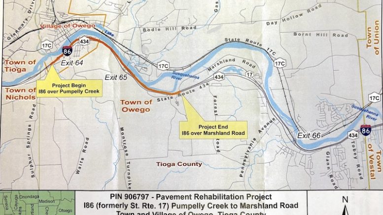 NYSDOT announces paving project and changing traffic patterns in 2026