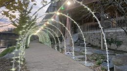 Festive lights enhance Owego’s Riverwalk