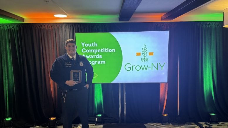 OACSD's Mason Hill Named Finalist in Grow-NY Youth Competition, Earns 2nd Place and $500 Prize