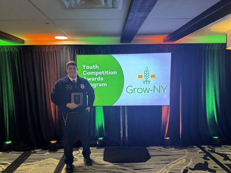 OACSD’s Mason Hill Named Finalist in Grow-NY Youth Competition, Earns 2nd Place and $500 Prize