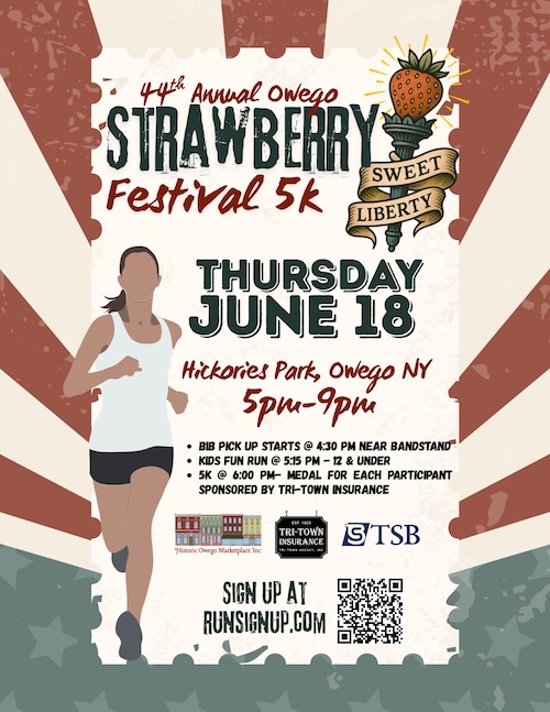 Strawberry Festival 5K Walk/Run Returns to Owego With Music, Family Fun, and Community Celebration