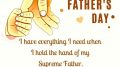 We have two fathers: a physical father and a spiritual father