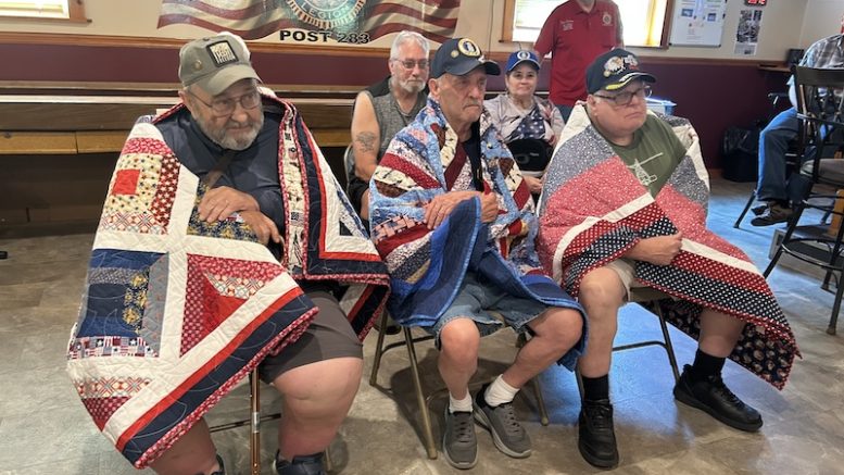 Veterans Presented With Quilts of Valor
