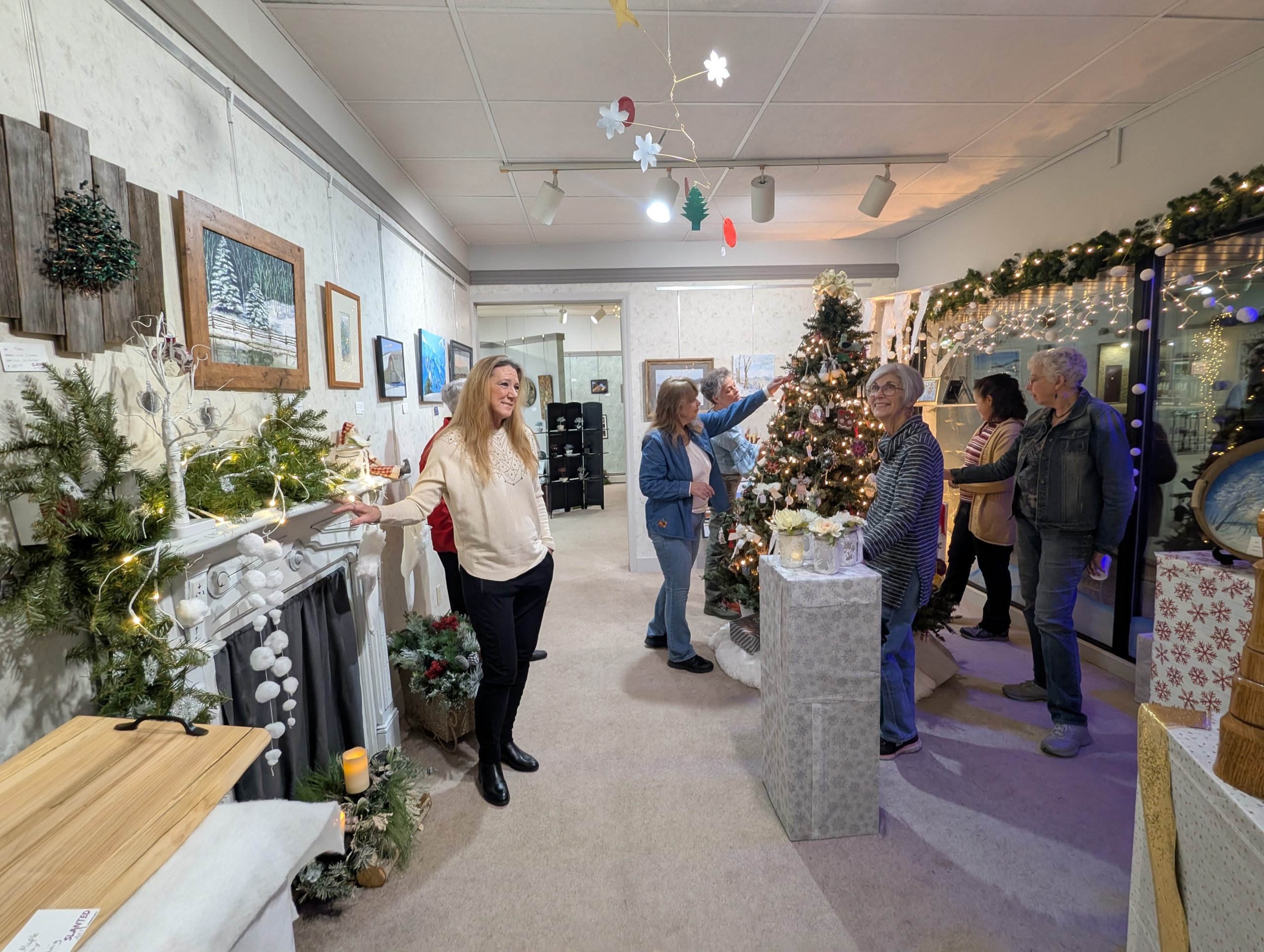 White Christmas at Slanted Art invites holiday spirit